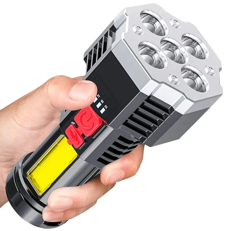 Lanterna Tática PowerLight de LED | 4 , 5 e 9 LEDS | Potência e Resistência