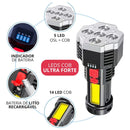 Lanterna Tática PowerLight de LED | 4 , 5 e 9 LEDS | Potência e Resistência