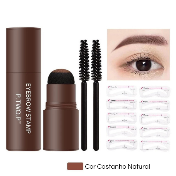 Femme Stamp - Kit para Sombrancelhas Perfeitas - 10 Moldes