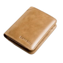 Carteira de Couro BANYANU™ com Proteção RFID Antifurto