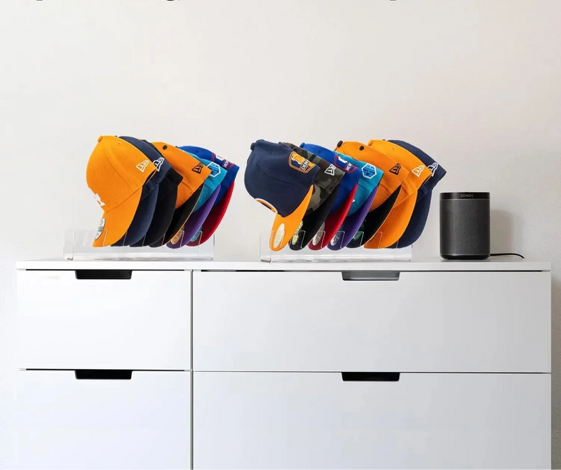 CapRack Pro Suporte de Acrílico para Bonés e Chapéus
