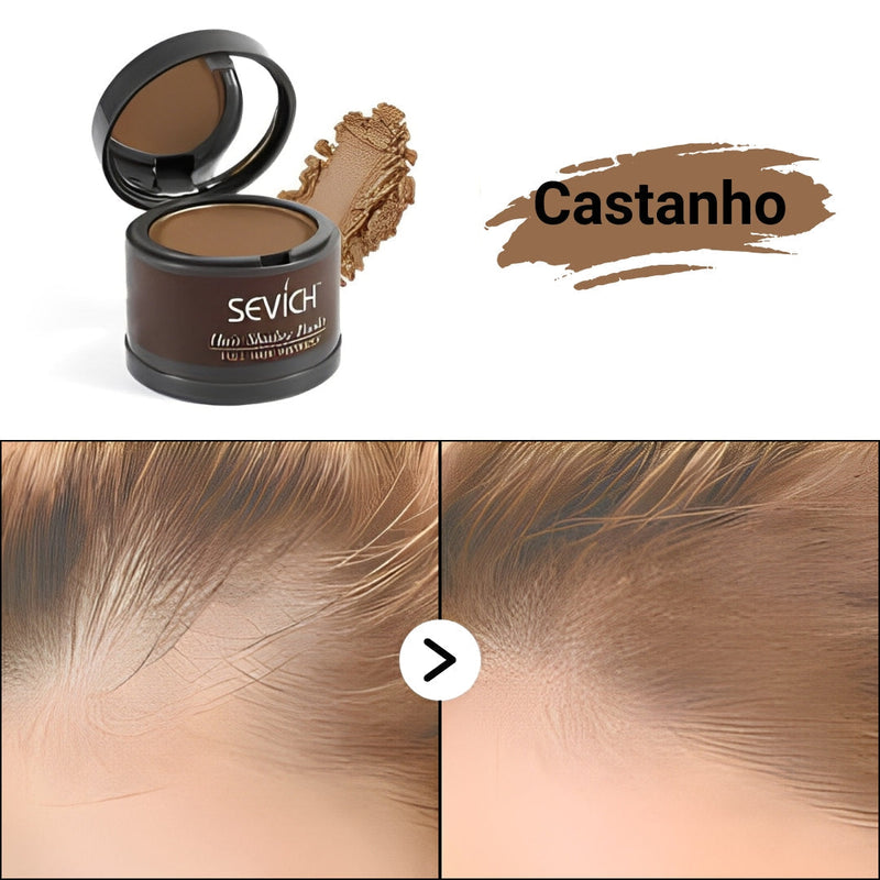 Pó Maquiagem para Cabelo a prova D'água - SEVÍCH