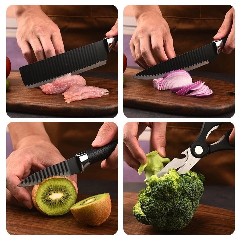 Kit de Facas de Cozinha Profissional INOX