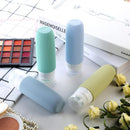 Kit 4 Frascos de Silicone Para Viagem